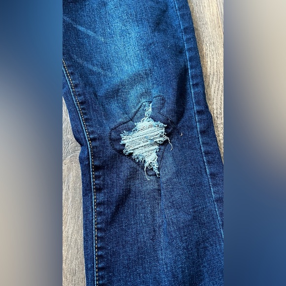 Boy’s Jeans Public Supply Co Skinny Fit Stretch, Ripped Dark  Blue Size 18 - Picture 8 of 9